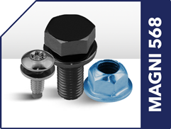 Magni 568 low cure coated fasteners